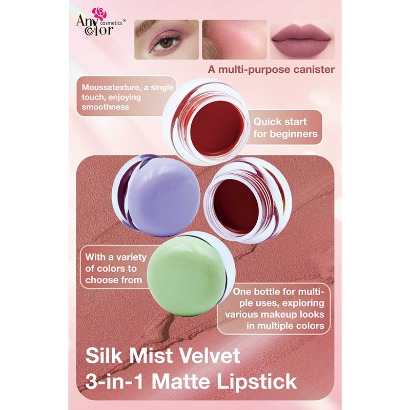 Silk Mist Velvet3-in-1 Matte Lipstick