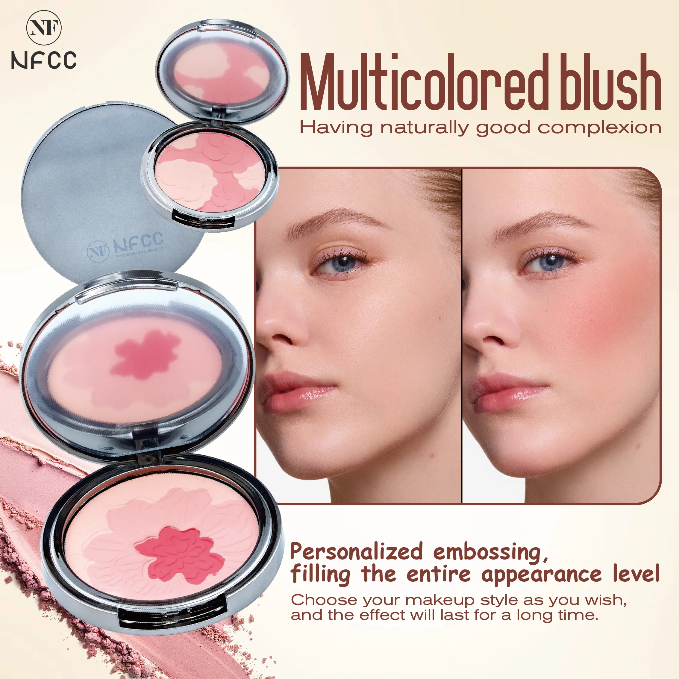 Multicolored blush